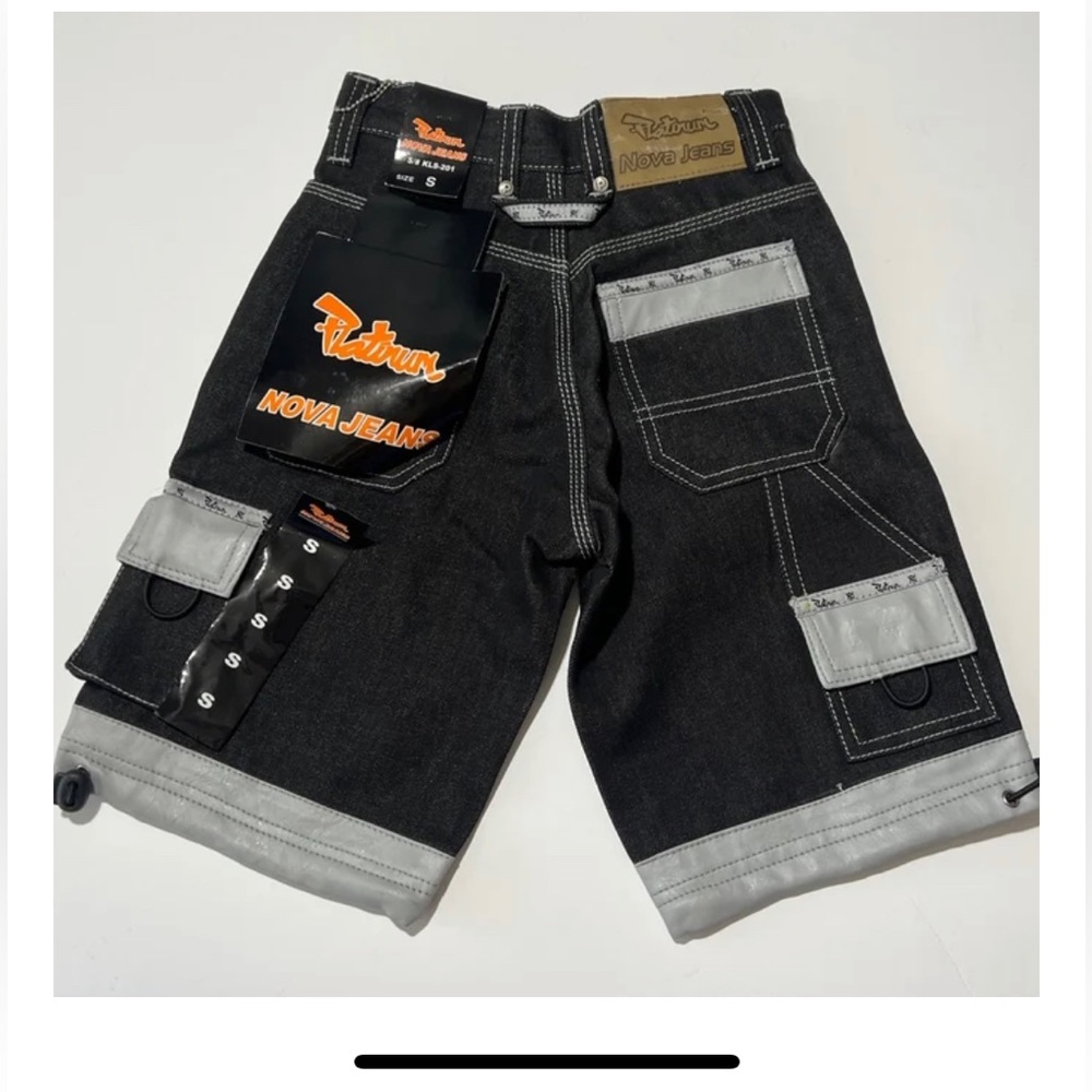 Black cargo shorts